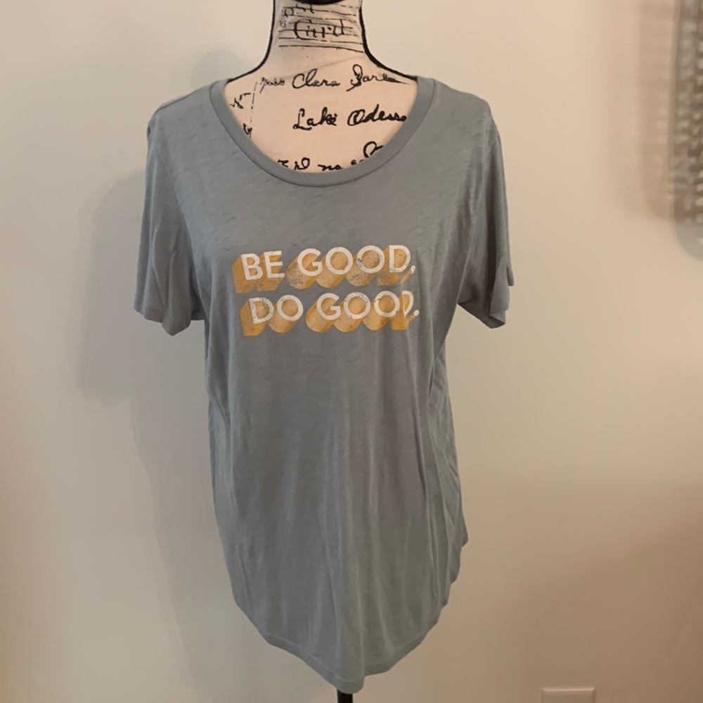 Blank Paige “Be Good Do Good” Shirt (Teal)
